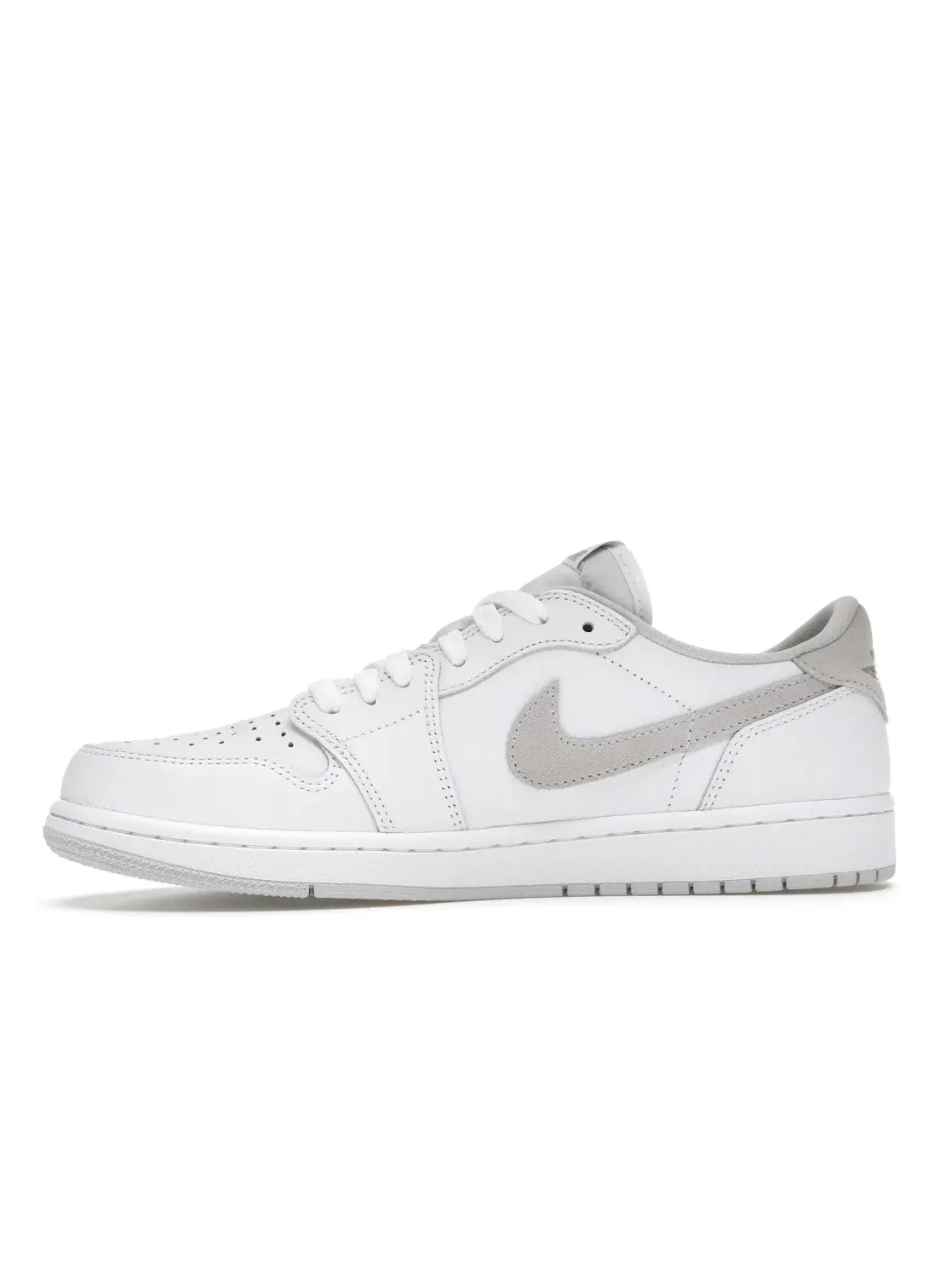 Мужские кроссовки с ретро-дизайном Jordan 1 Low OG Neutral Grey Jordan — изображение 3 из 4, белый/серый-серый