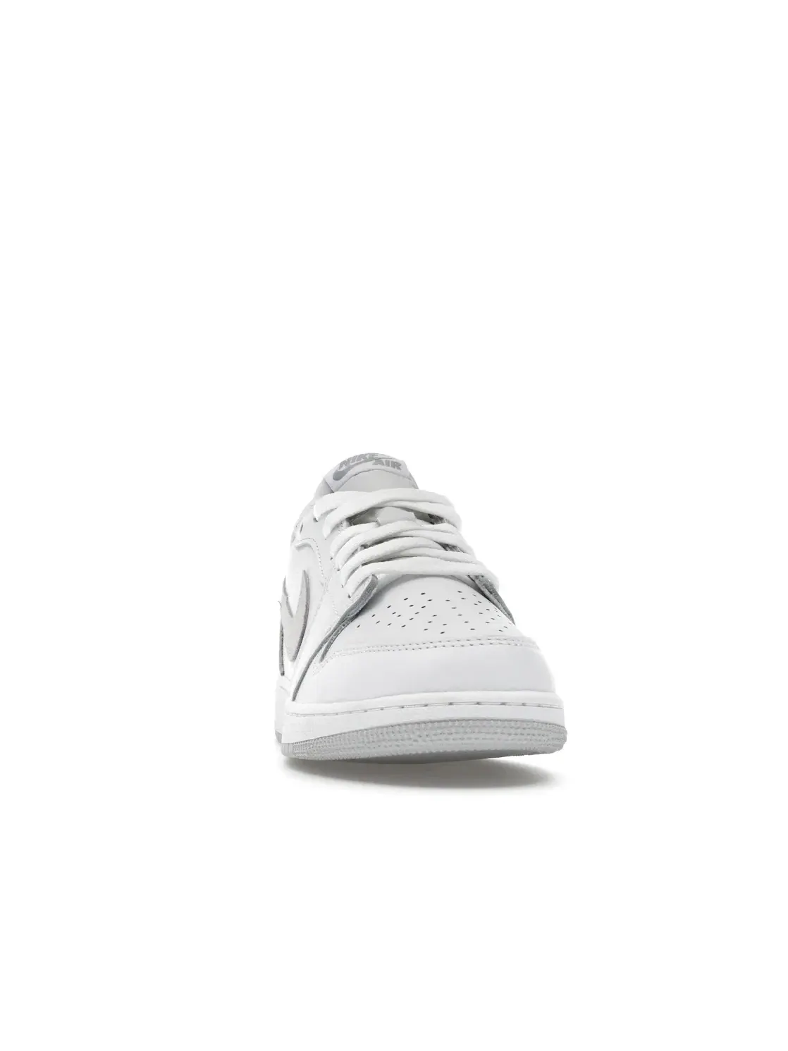 Детские кроссовки с замшевыми вставками Air Jordan 1 Low OG Jordan — изображение 2 из 4, белый/белый-серый