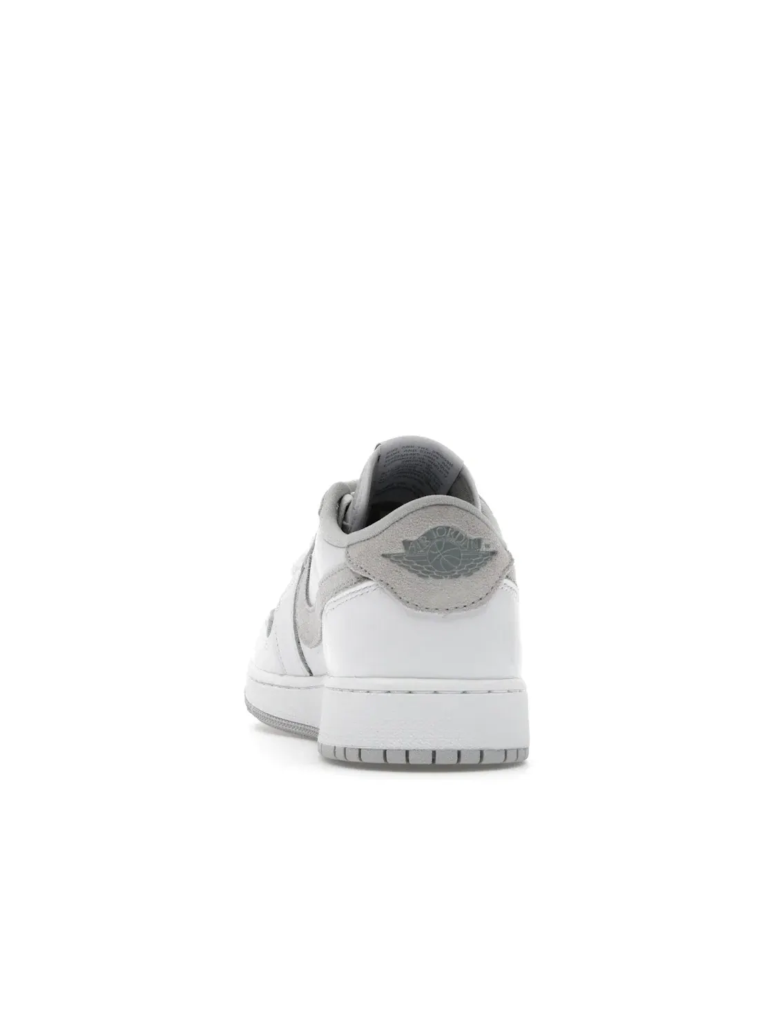 Детские кроссовки с замшевыми вставками Air Jordan 1 Low OG Jordan — изображение 4 из 4, белый/белый-серый