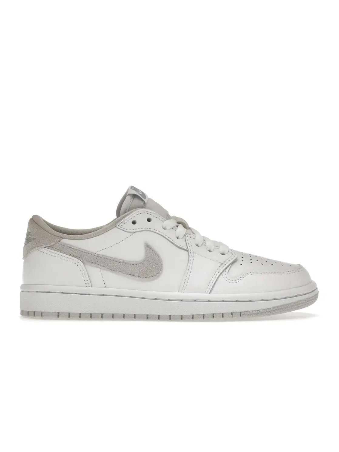 Женские кроссовки для повседневной носки Jordan 1 Low OG Neutral Grey Jordan — изображение 1 из 4, белый/белый-серый