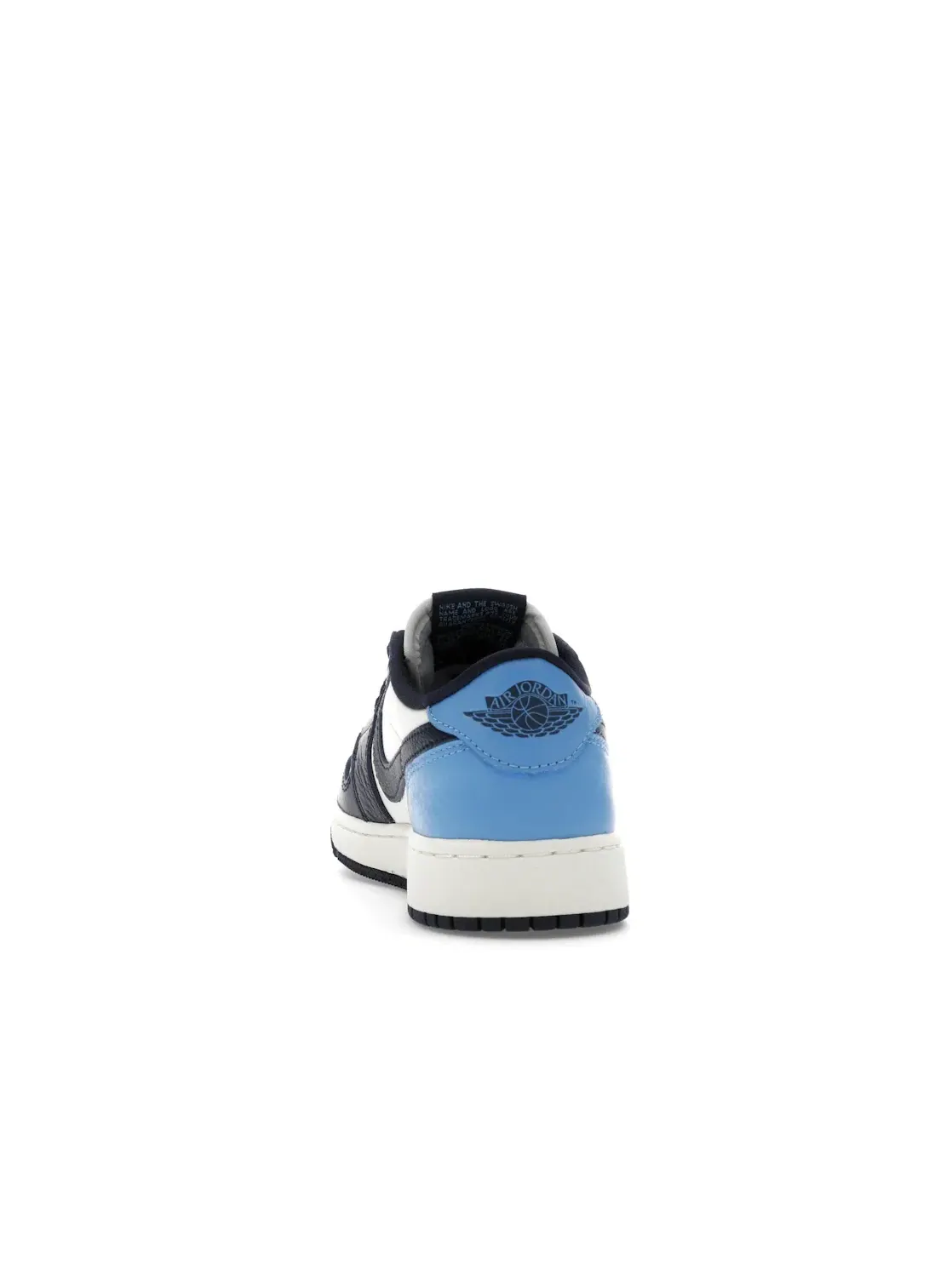 Детские кроссовки с цветовой комбинацией Obsidian/University Blue-Sail Jordan 1 Low OG Jordan — изображение 4 из 4, синий