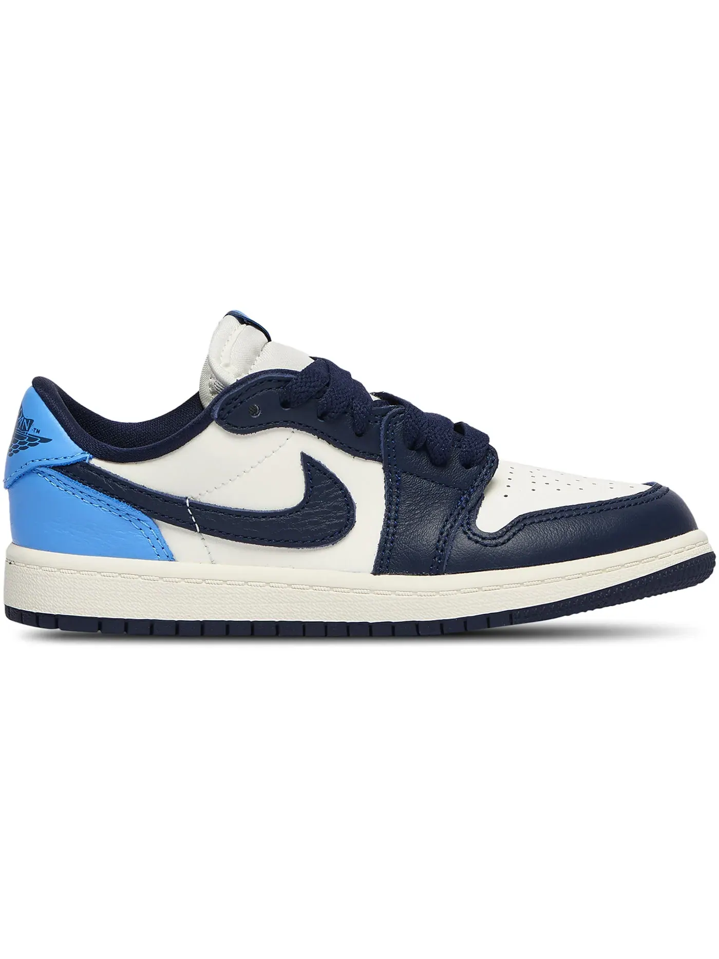 Детские кроссовки с принтом Jordan 1 Low OG Obsidian UNC Jordan — изображение 1 из 1, синий
