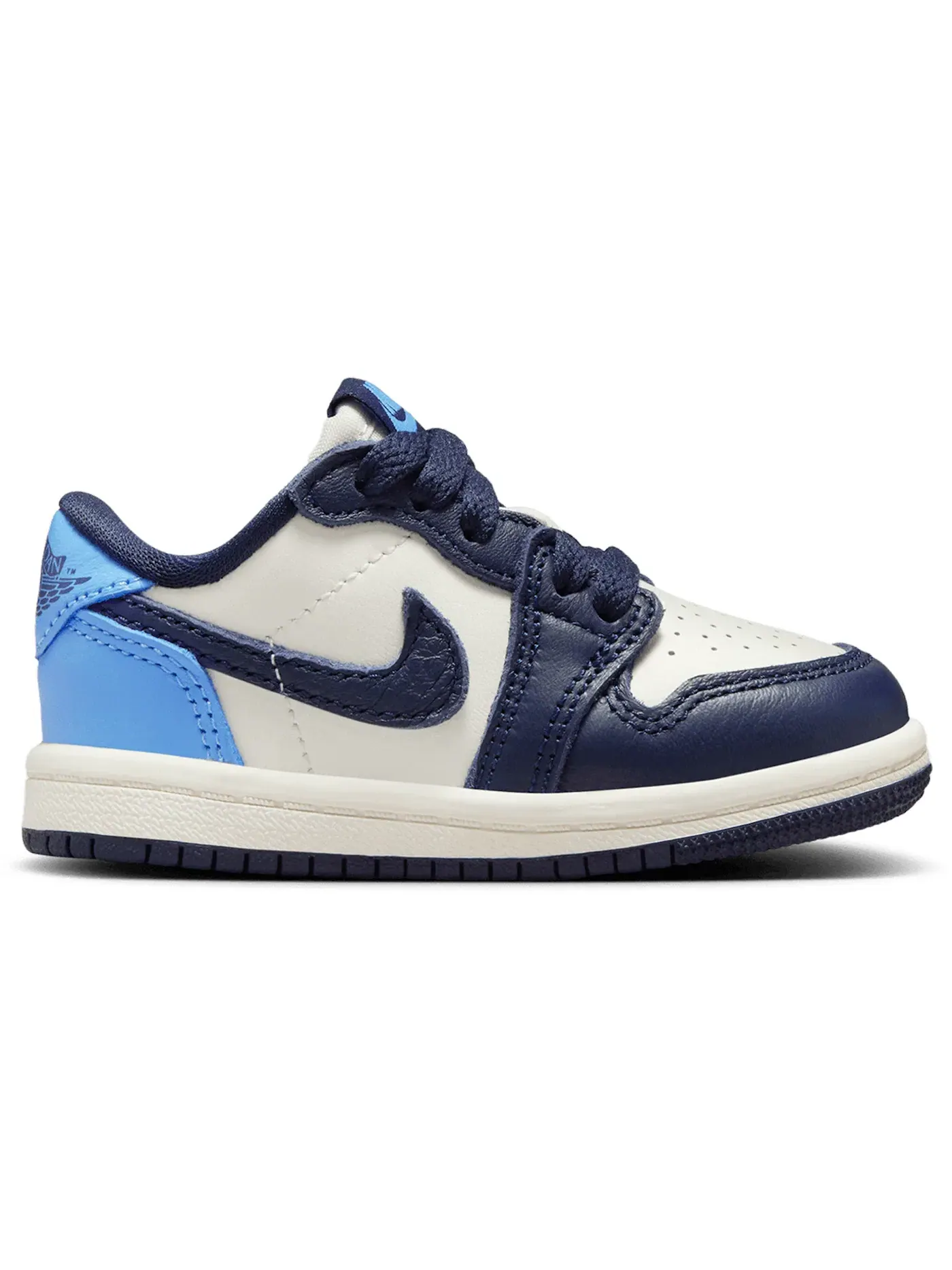 Детские кроссовки Lifestyle с принтом Jordan 1 Low OG Obsidian UNC Jordan — изображение 1 из 1, синий