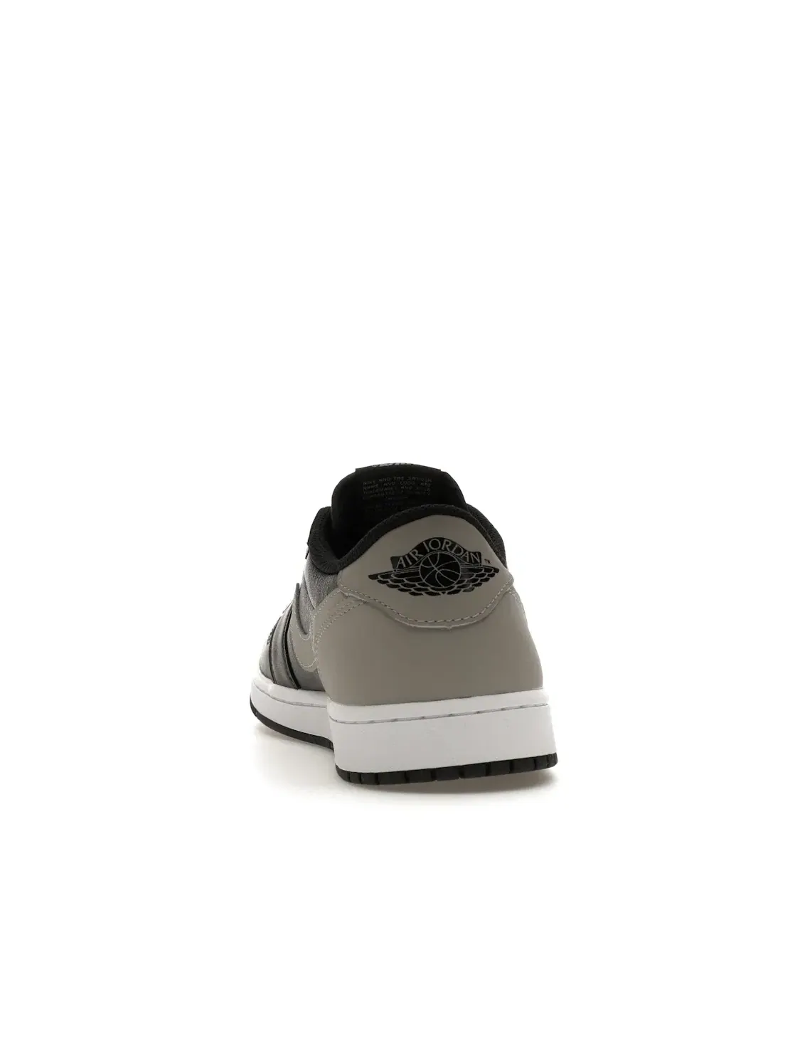 Мужские кроссовки кожаные Jordan 1 Retro Low OG — изображение 4 из 4, черный/серый/белый