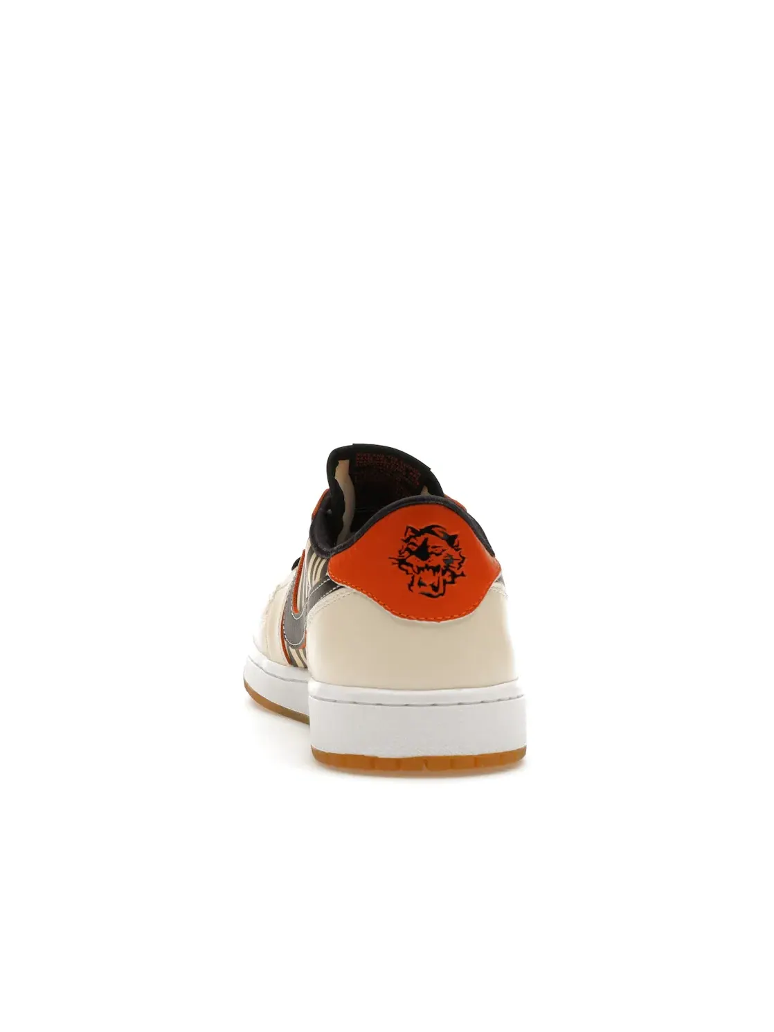 Мужские кроссовки Lifestyle с принтом тигра Jordan 1 Low OG — изображение 4 из 4, черный/оранжевый