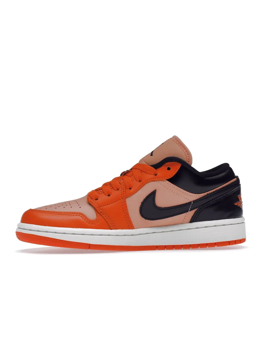 Женские кроссовки Lifestyle из кожи с моделью Jordan 1 Low Jordan — изображение 3 из 4, оранжевый/черный