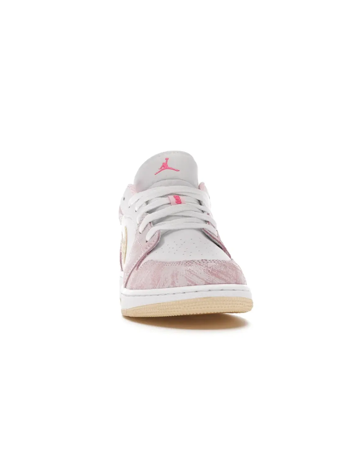 Детские кроссовки Lifestyle с принтом Jordan 1 Low Paint Drip Jordan — изображение 2 из 4, бледный-белый