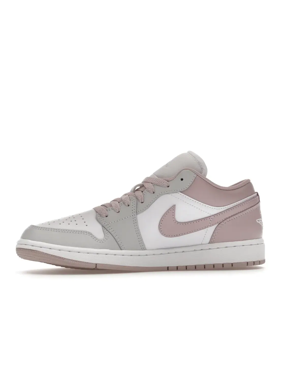 Женские кроссовки Lifestyle с контрастными акцентами Jordan 1 Low — изображение 3 из 4, розовый/белый/серый