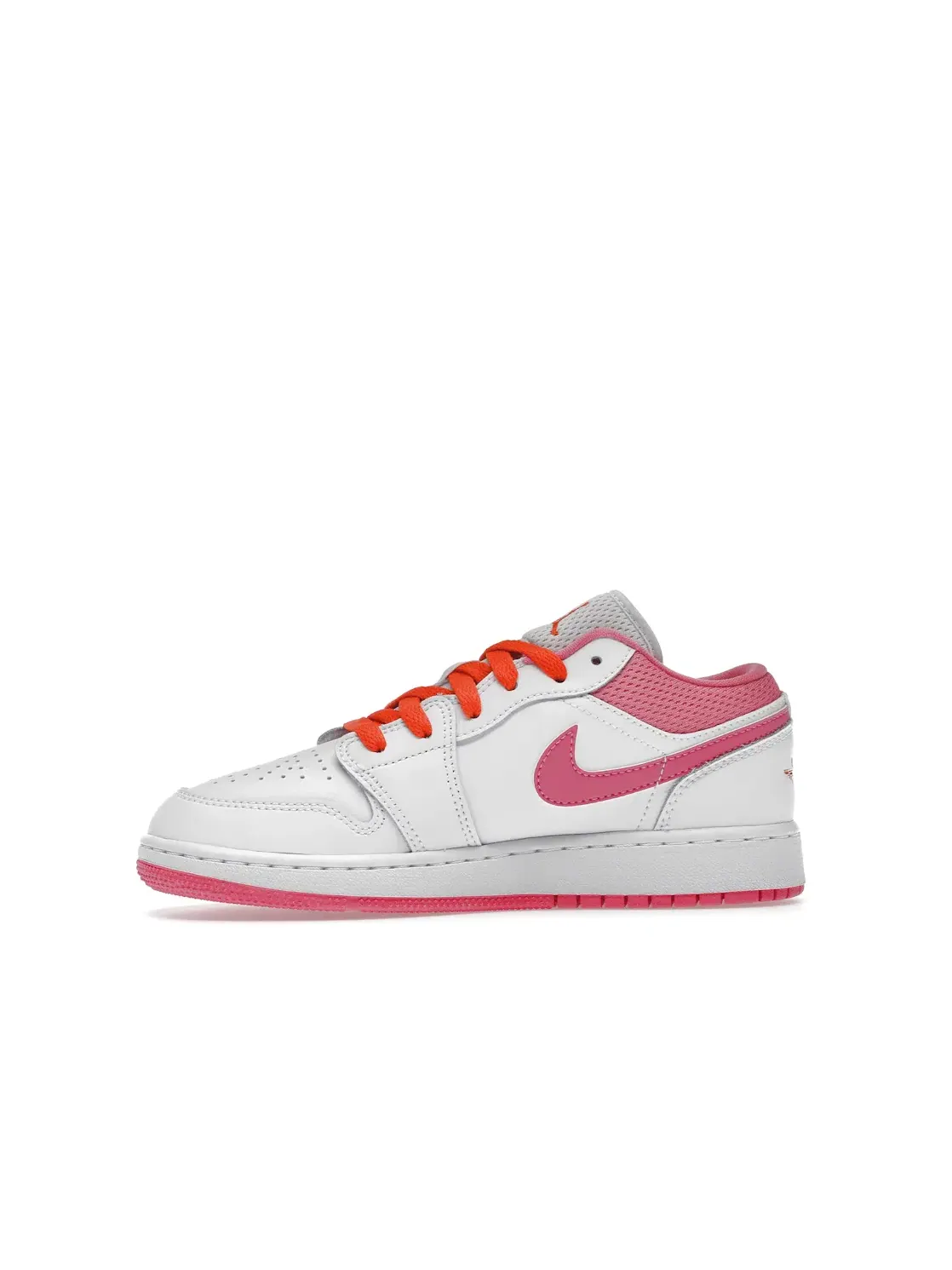 Детские кроссовки с контрастными вставками Jordan 1 Low Jordan — изображение 3 из 4, белый/оранжевый