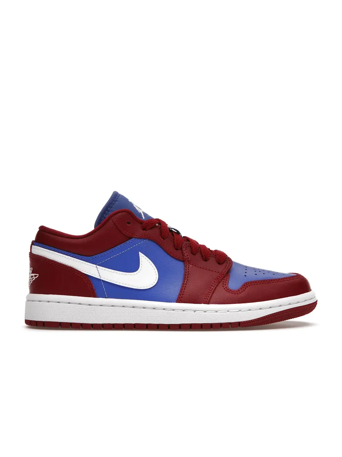 Женские кроссовки с цветовой блокировкой Jordan 1 Low — изображение 1 из 4, синий-белый