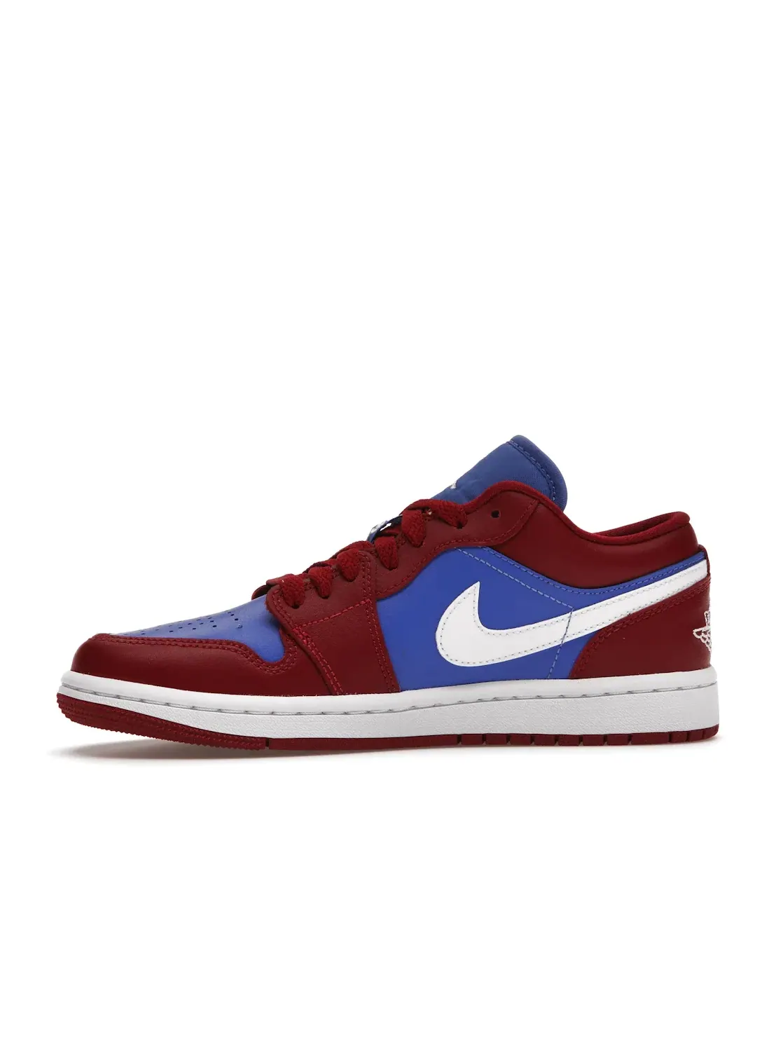 Женские кроссовки с цветовой блокировкой Jordan 1 Low — изображение 3 из 4, синий-белый