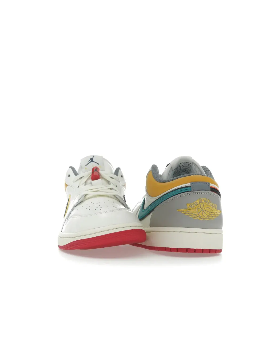Мужские кроссовки Lifestyle с контрастными акцентами Jordan 1 Low PRM Jordan — изображение 2 из 4, серый/синий