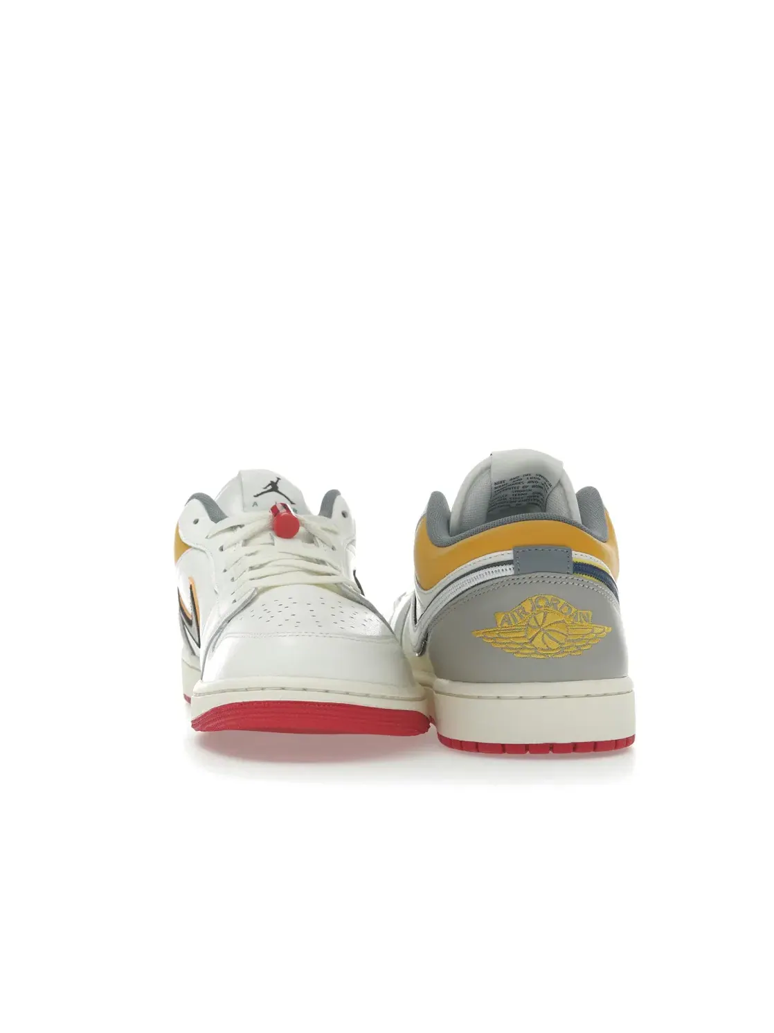 Мужские кроссовки Lifestyle с контрастными акцентами Jordan 1 Low PRM Jordan — изображение 4 из 4, серый/синий