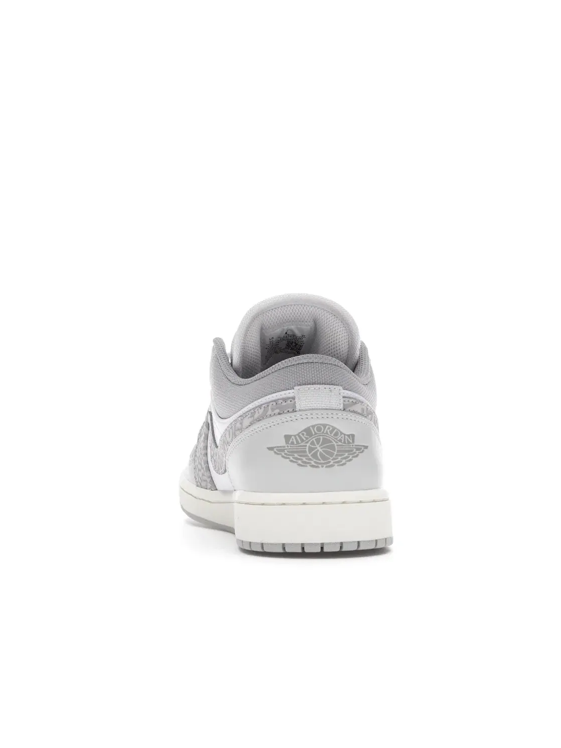 Мужские кроссовки с кожаным верхом Jordan 1 Low PRM — изображение 4 из 4, белый/серый--серый