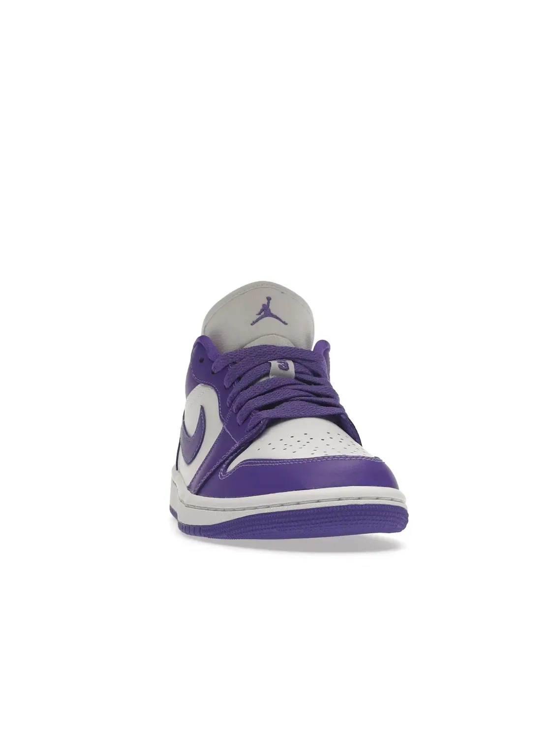 Женские кроссовки с низким силуэтом Jordan 1 Low — изображение 2 из 4, фиолетовый/зеленый-белый