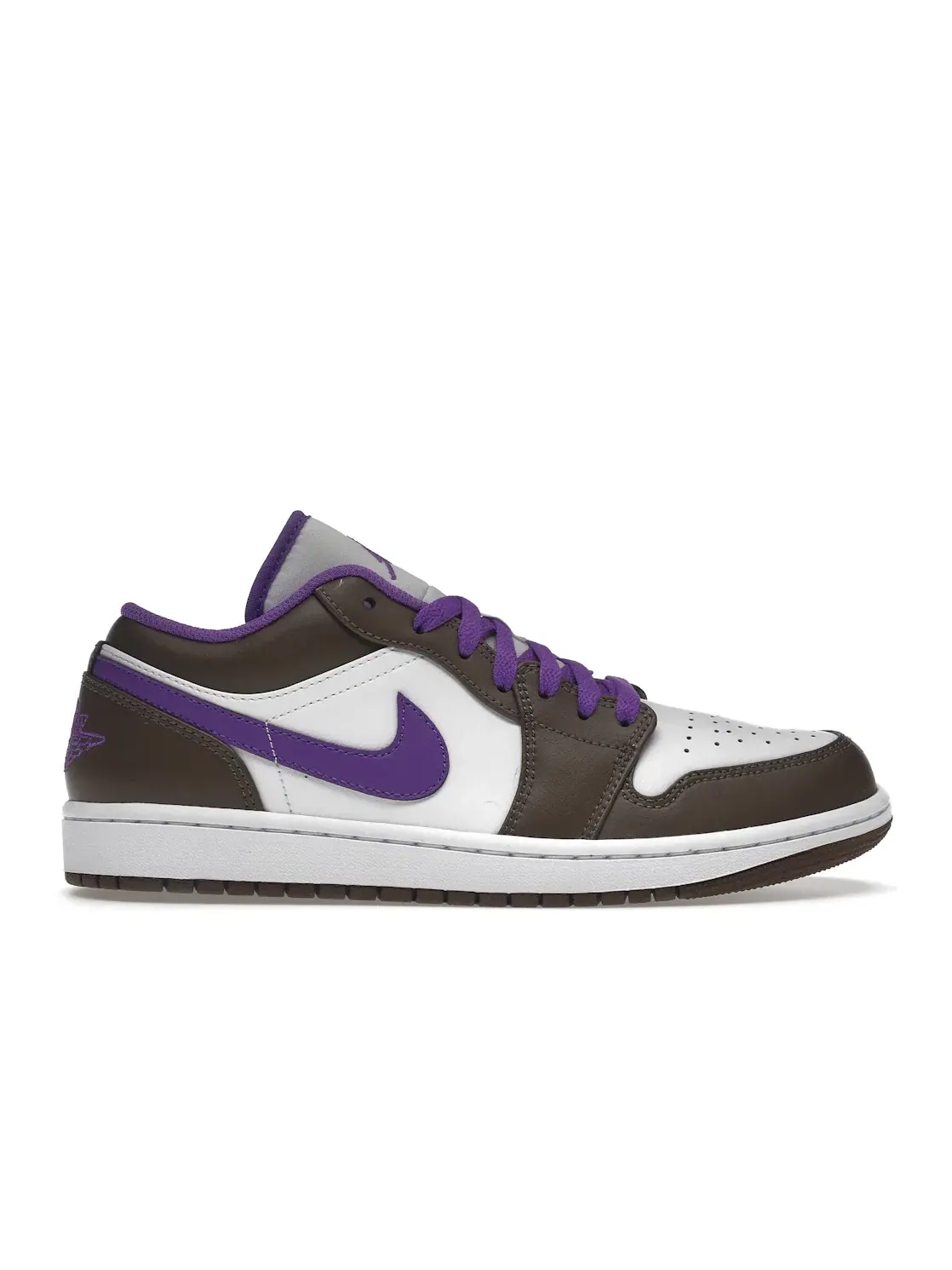 Мужские кроссовки с контрастной расцветкой Jordan 1 Low Jordan — изображение 1 из 4, белый