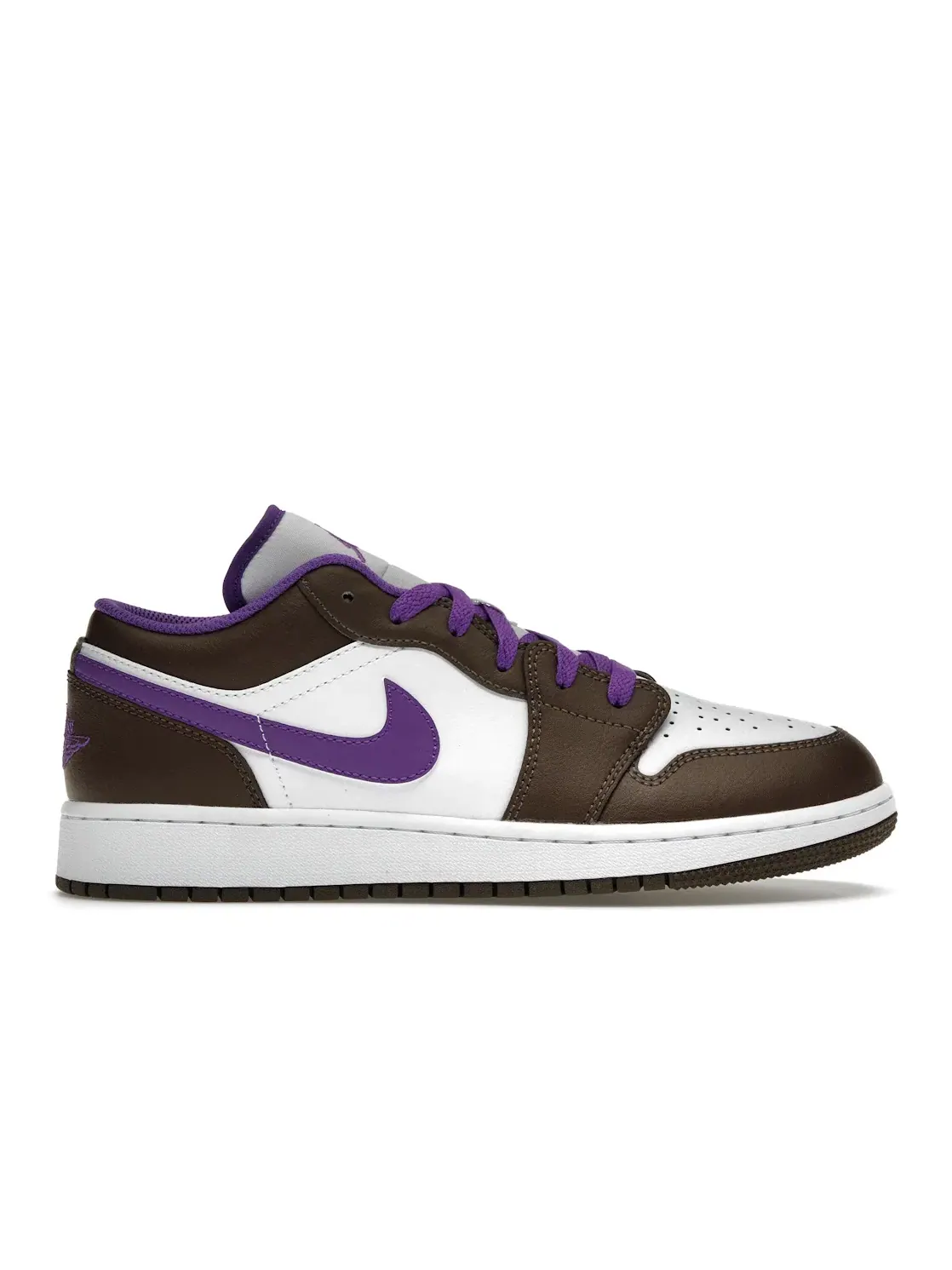 Детские кроссовки с низким верхом Jordan 1 Low Purple Mocha Jordan — изображение 1 из 4, белый