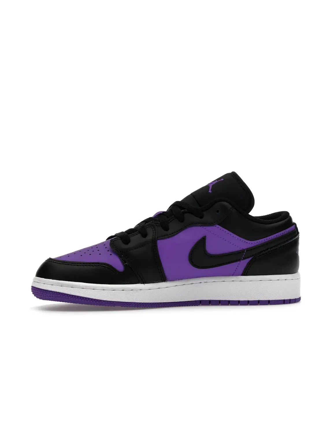Детские кроссовки с замшевым верхом Jordan 1 Low — изображение 3 из 4, фиолетовый/черный/белый