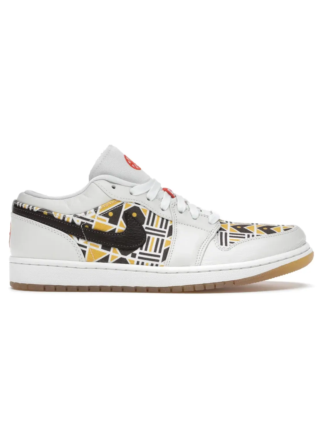 Мужские кроссовки Lifestyle с принтом Jordan 1 Low Quai54 Jordan — изображение 1 из 4, оранжевый-коричневый