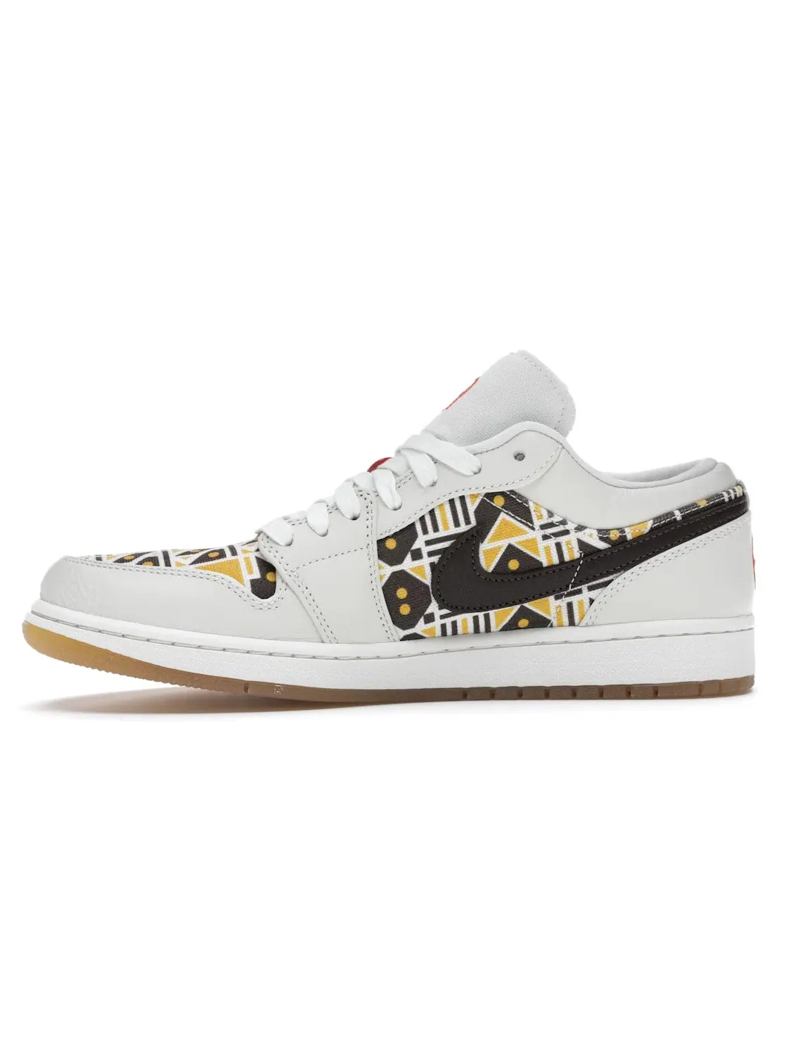 Мужские кроссовки Lifestyle с принтом Jordan 1 Low Quai54 Jordan — изображение 3 из 4, оранжевый-коричневый