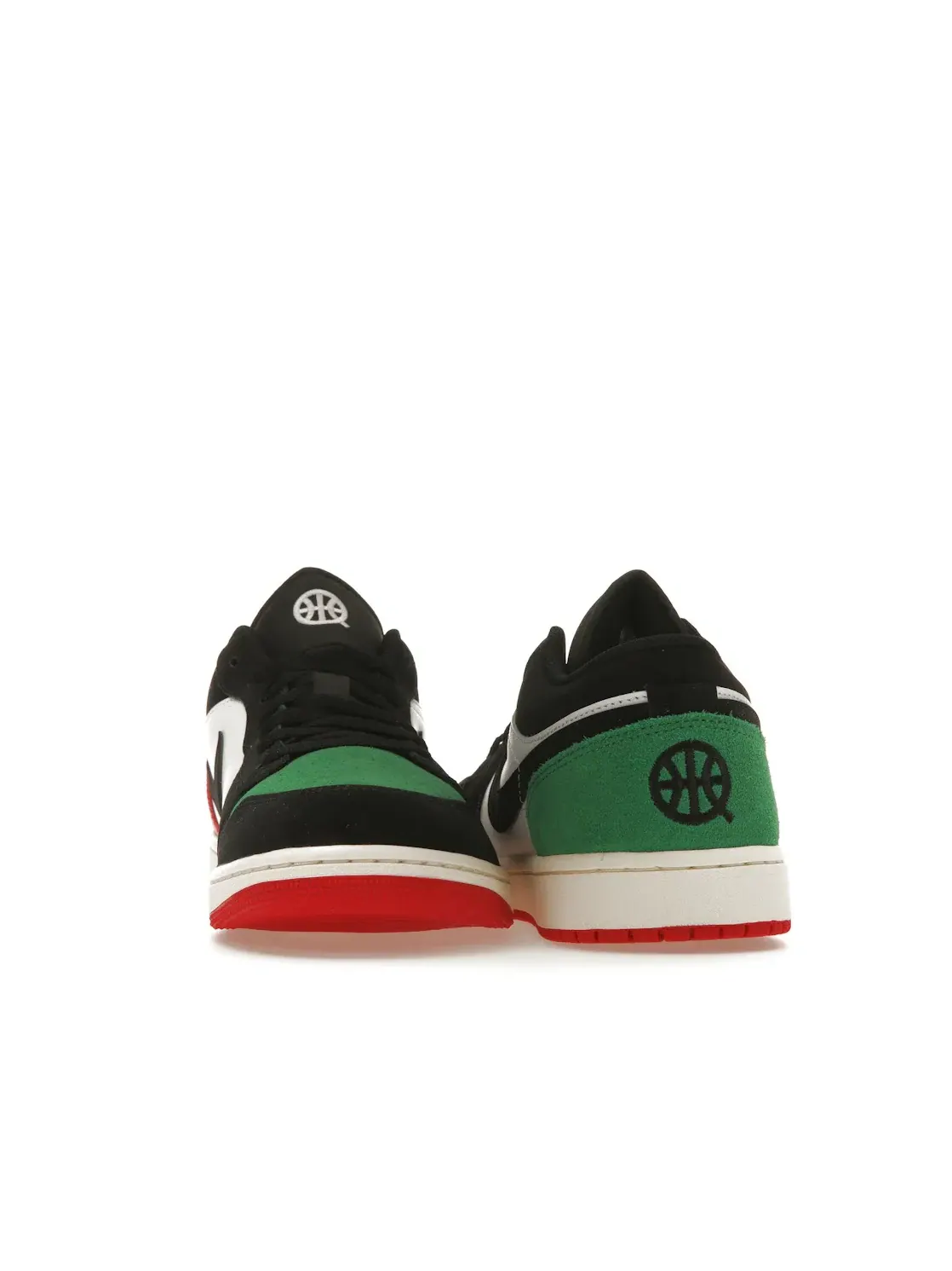 Мужские кроссовки Lifestyle с принтом Jordan 1 Low Jordan White/Black-University Red-Classic Green-Sail — изображение 4 из 4