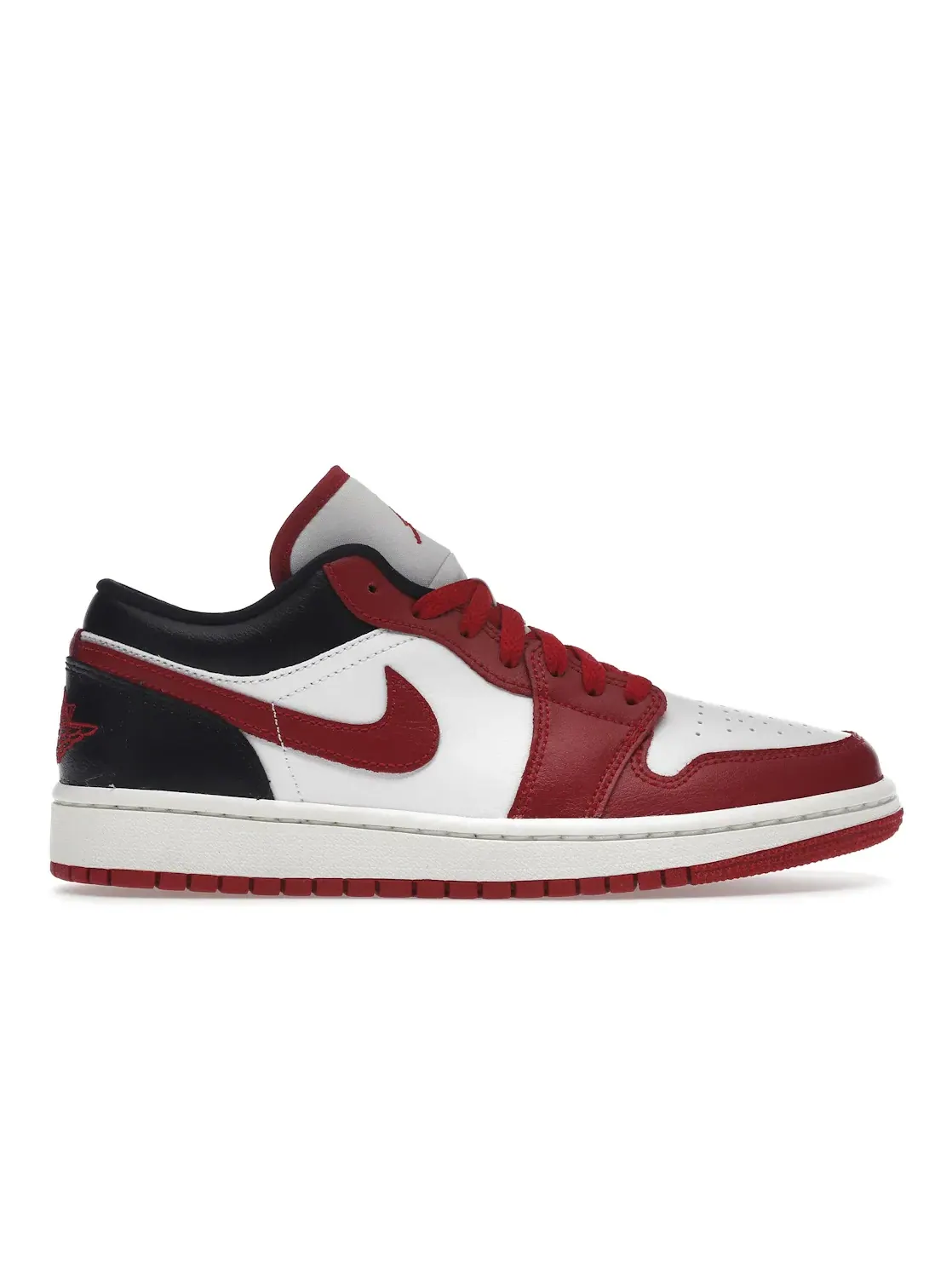 Женские кроссовки с кожаным верхом Jordan 1 Low — изображение 1 из 4, белый/черный//красный