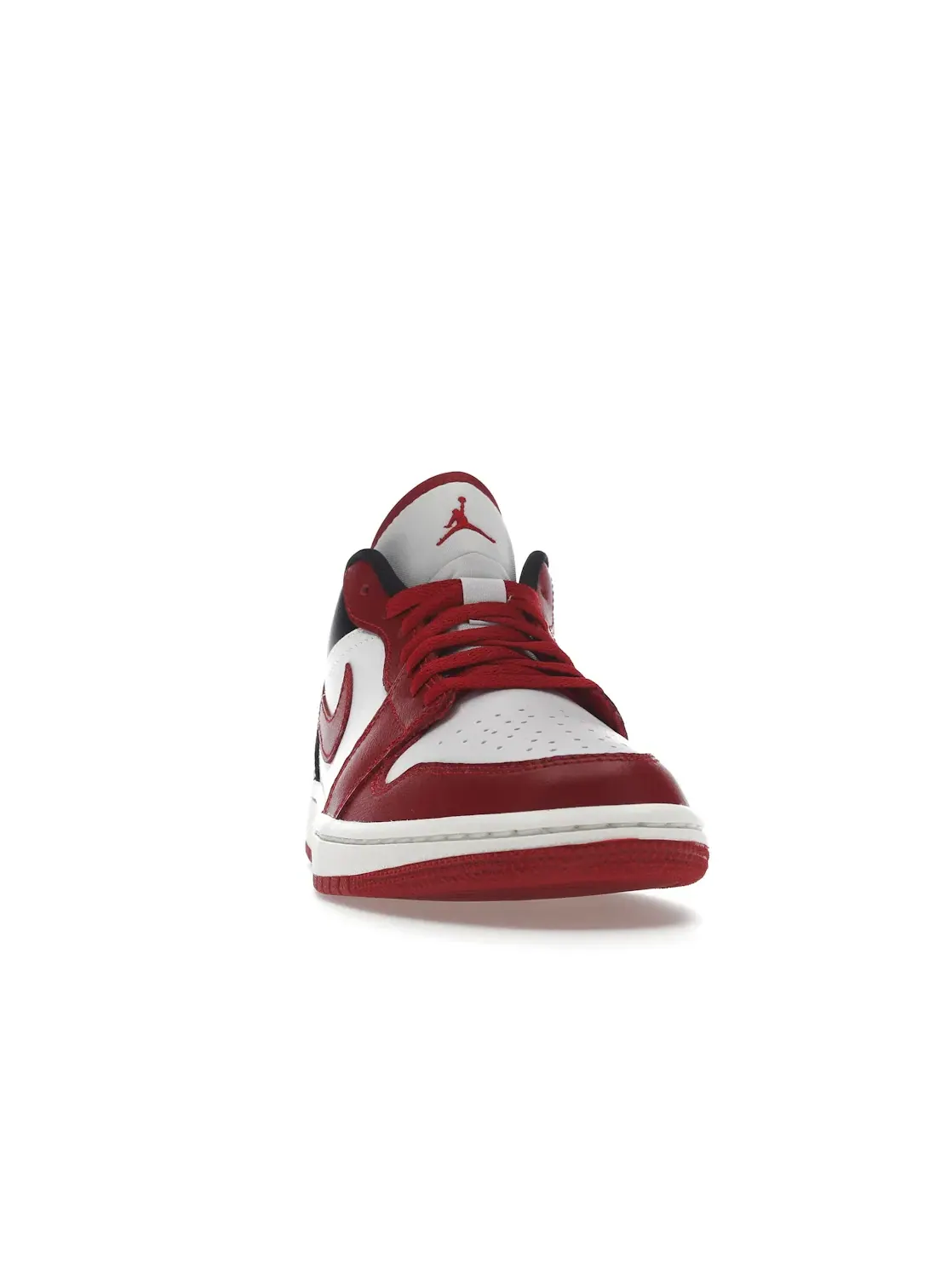 Женские кроссовки с кожаным верхом Jordan 1 Low — изображение 2 из 4, белый/черный//красный