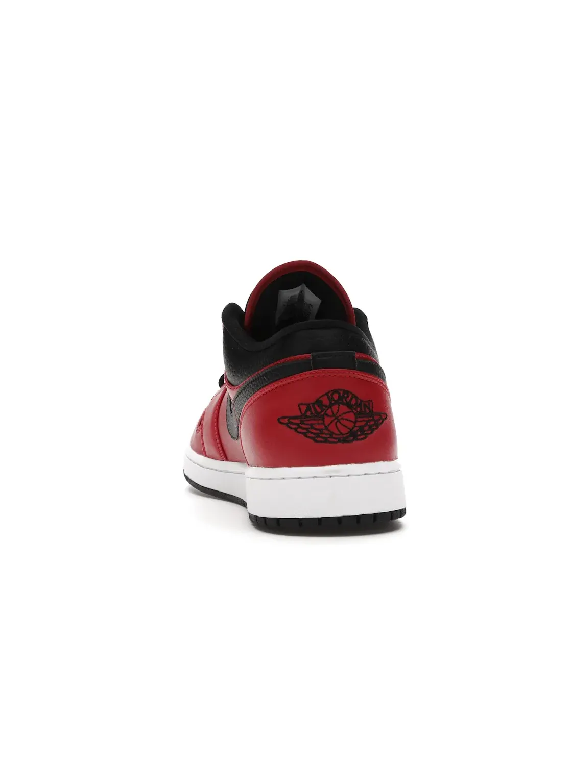 Мужские кроссовки с кожаным верхом Jordan 1 Low Reverse Bred Pebbled Swoosh Jordan — изображение 4 из 4, красный/черный/белый