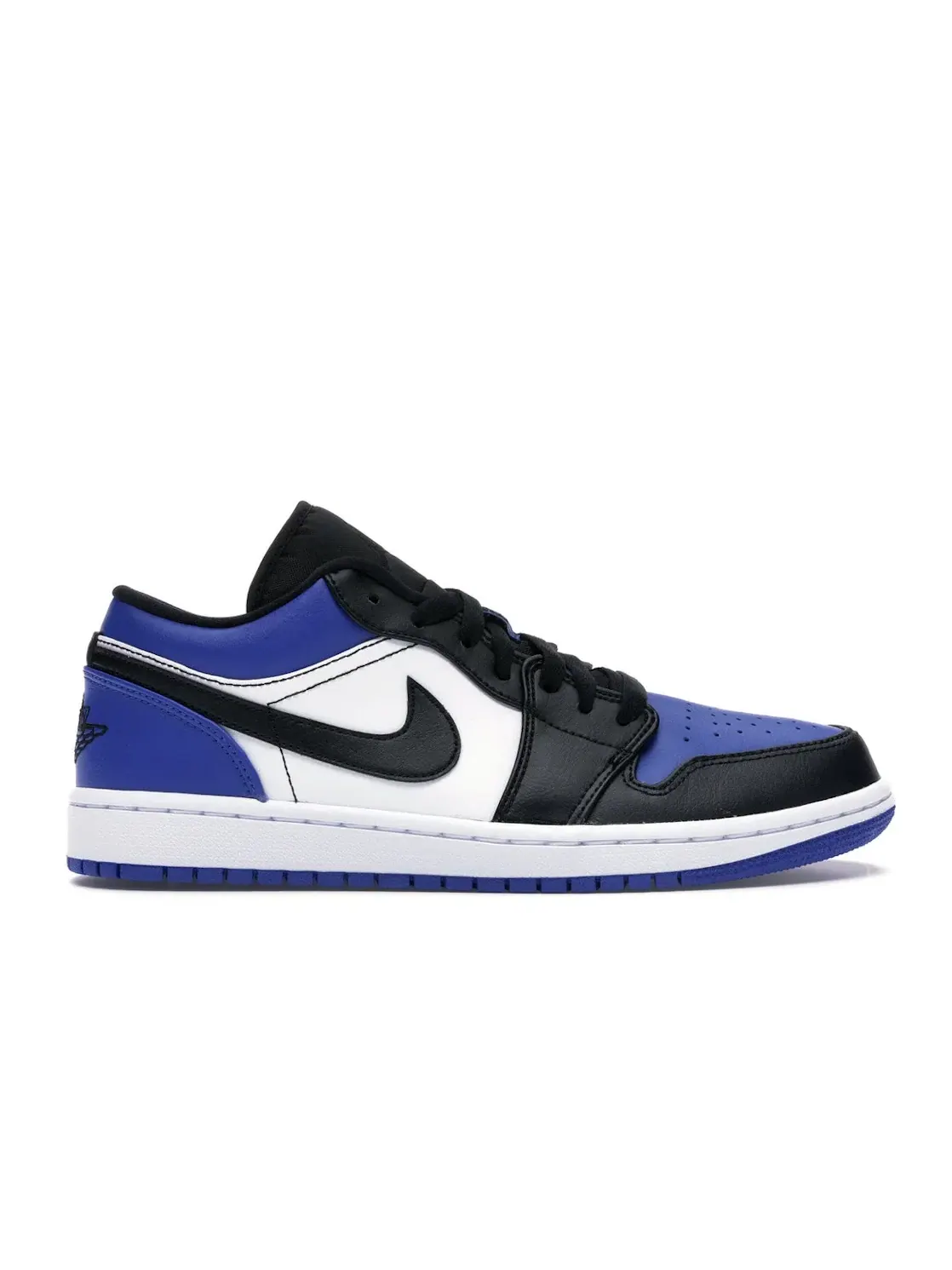 Мужские кроссовки с цветными вставками Jordan 1 Low Jordan — изображение 1 из 4, белый-черный