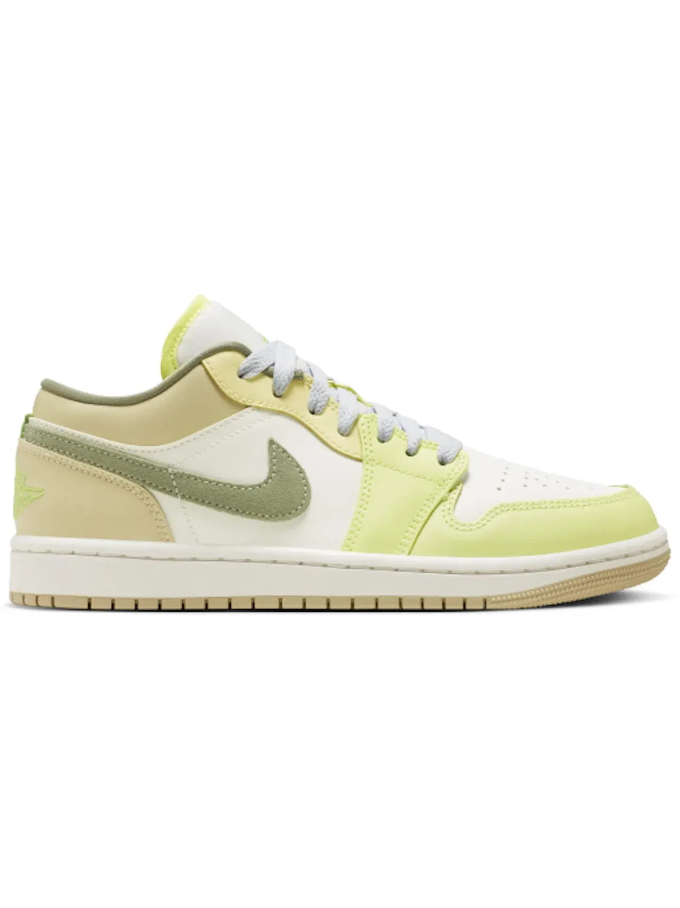Женские кроссовки Lifestyle с низким верхом Jordan 1 Low Jordan, Сейл Вайт Ойл Грин — изображение 1 из 1