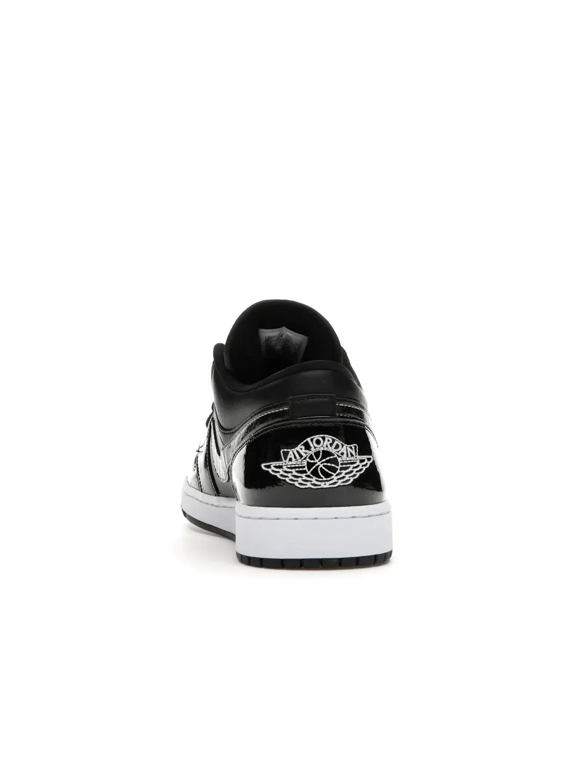 Мужские кроссовки с патентованной кожей Jordan 1 Low Jordan — изображение 4 из 4, черный/белый