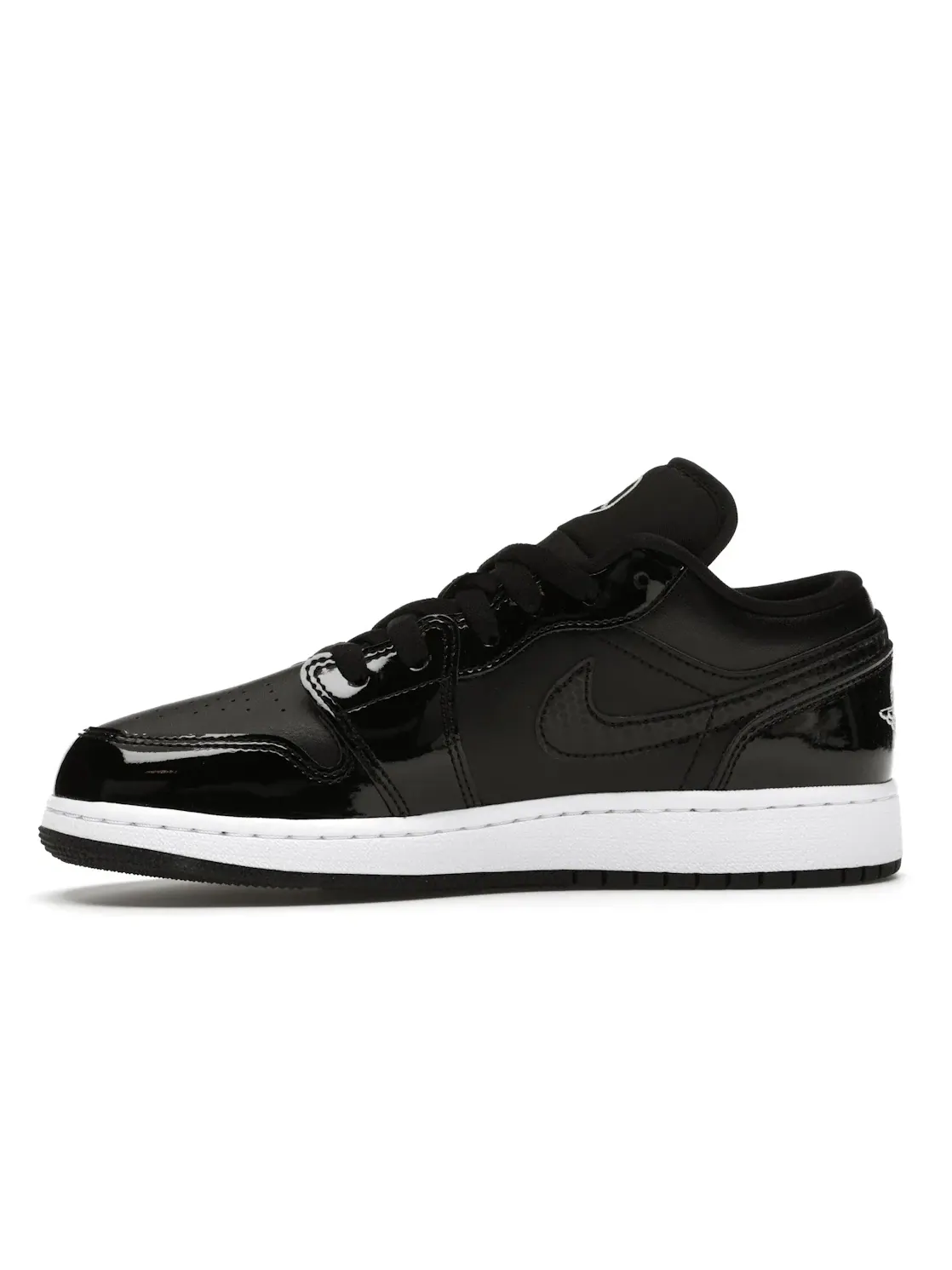 Детские кроссовки Lifestyle с блестящими элементами Jordan 1 Low SE — изображение 3 из 4, черный/черный-белый