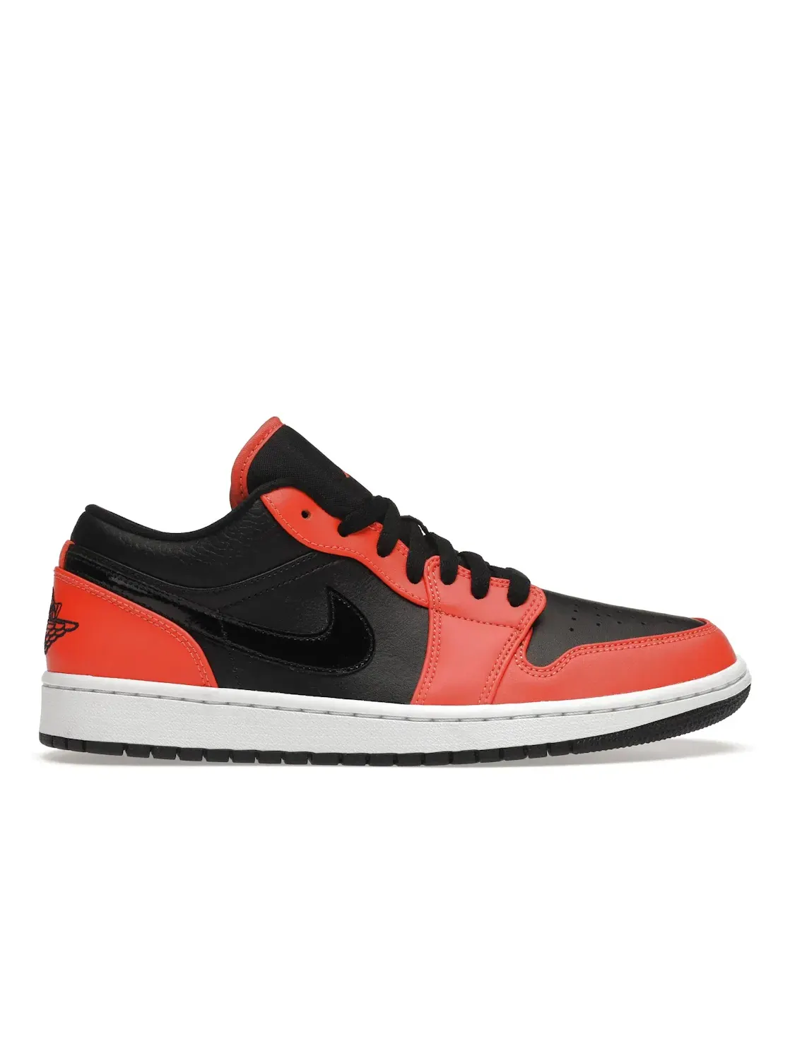 Мужские кроссовки с контрастными вставками Jordan 1 Low SE Jordan — изображение 1 из 4, черный/оранжевый-белый