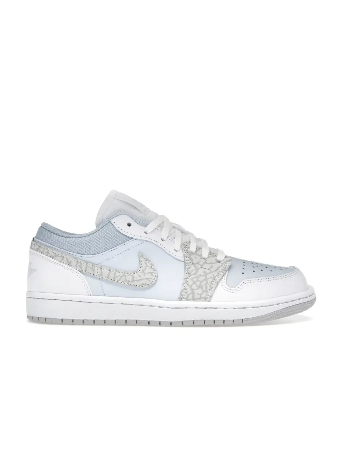 Мужские кроссовки с принтом слоновьей кожи Jordan 1 Low SE — изображение 1 из 4, синий/белый/серый