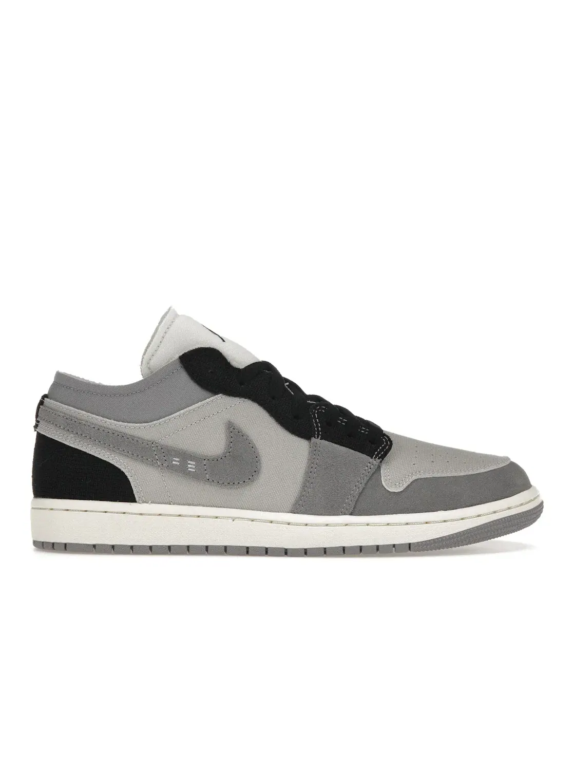 Мужские кроссовки для повседневной носки Jordan 1 Low SE Craft Jordan — изображение 1 из 4, серый/серый//черный