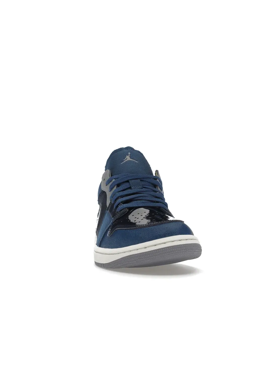 Мужские кроссовки кожаный с принтом Jordan 1 Low SE Craft Jordan — изображение 2 из 4, синий//белый