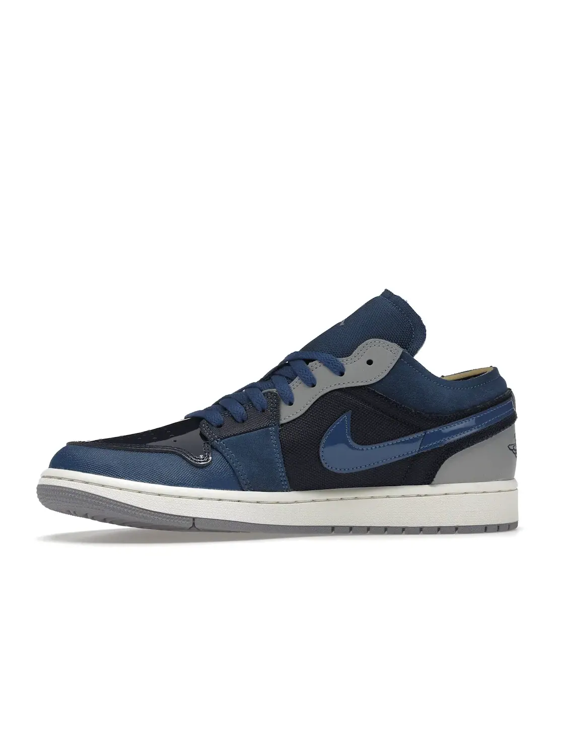 Мужские кроссовки кожаный с принтом Jordan 1 Low SE Craft Jordan — изображение 3 из 4, синий//белый