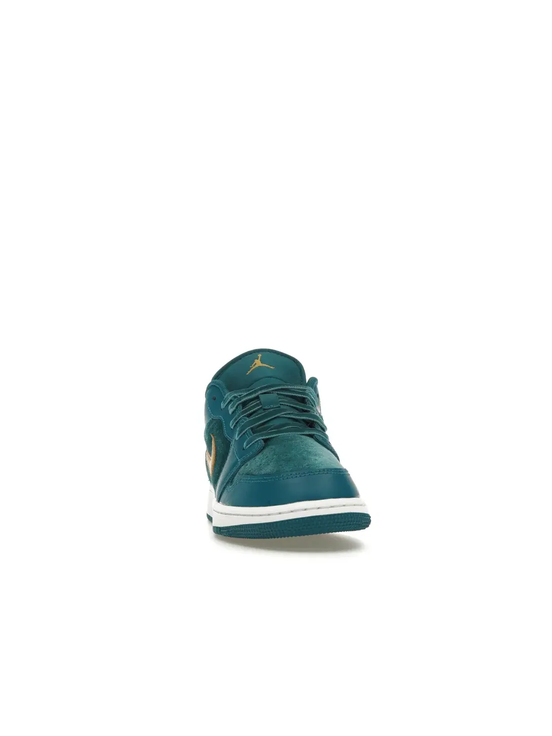 Детские кроссовки Lifestyle Geode Teal Metallic Gold Jordan 1 Low SE Jordan — изображение 2 из 4, металлик золотистый