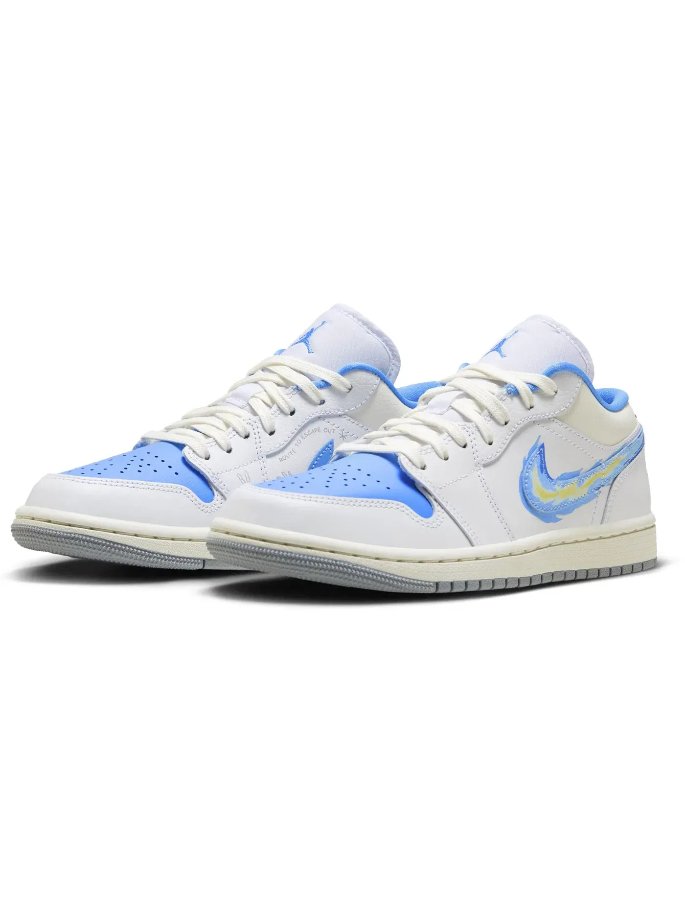 Женские кроссовки с принтом Jordan 1 Low SE Just Skate University Blue Jordan — изображение 2 из 4