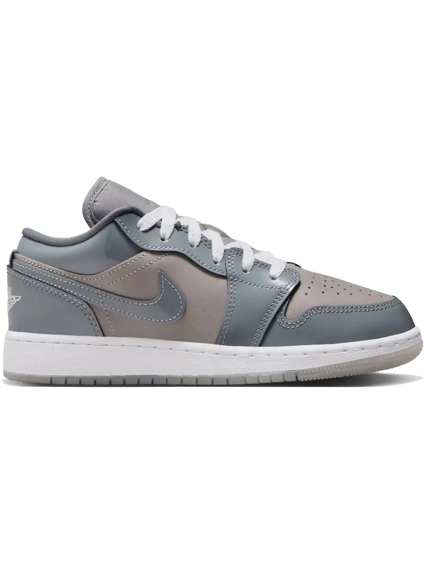 Детские кроссовки Lifestyle Medium Grey White Cool Grey Jordan 1 Low SE Jordan — изображение 1 из 1, серый/белый/серый