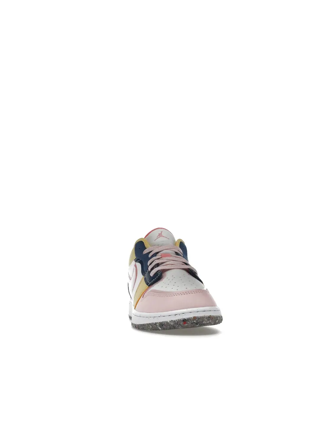 Детские кроссовки с принтом Jordan 1 Low SE Multi Canvas — изображение 2 из 4, белый/синий/золотистый