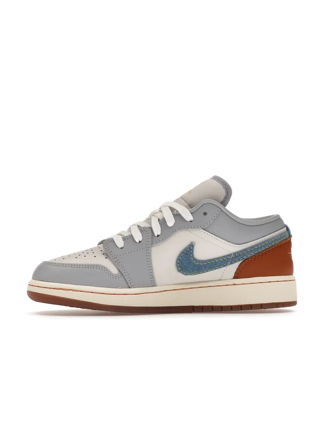 Детские кроссовки Lifestyle Jordan 1 Low SE Jordan — изображение 3 из 4, коричневый/светлый синий