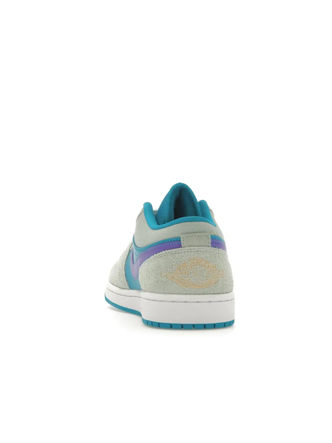 Мужские кроссовки с контрастными вставками Jordan 1 Low SE Jordan — изображение 4 из 4, фиолетовый/золотистый