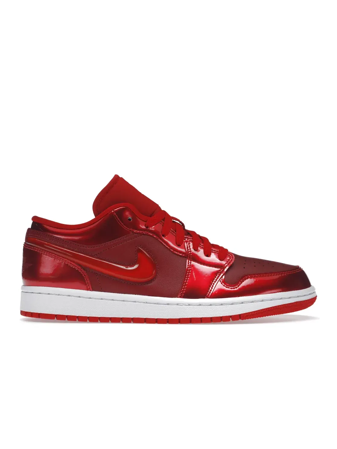 Женские кроссовки Lifestyle с кожаным верхом Jordan 1 Low SE — изображение 1 из 4, красный-белый