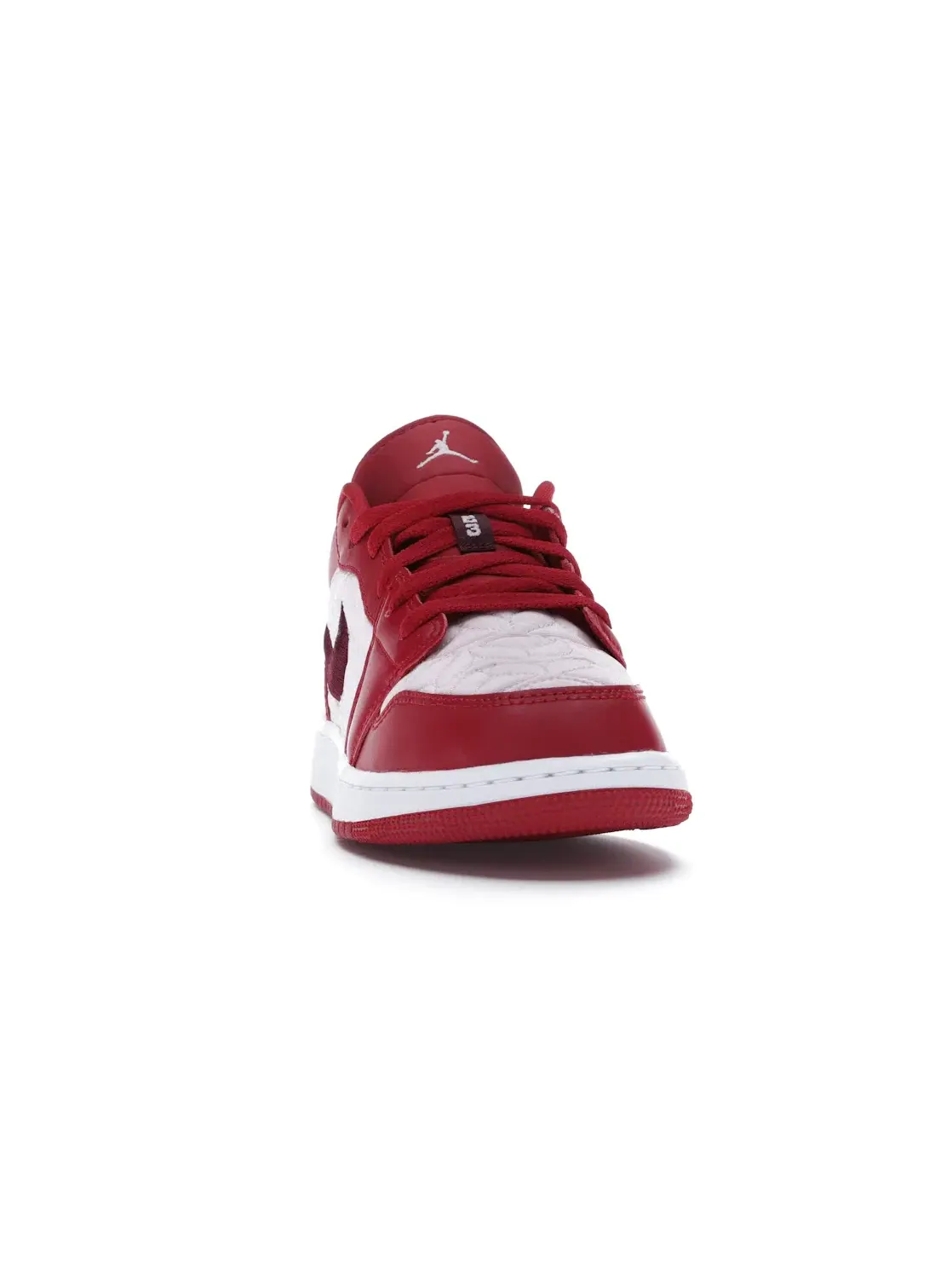 Детские кроссовки с квилтингом Jordan 1 Low SE Red Quilt Jordan — изображение 2 из 4, красный розовый темный