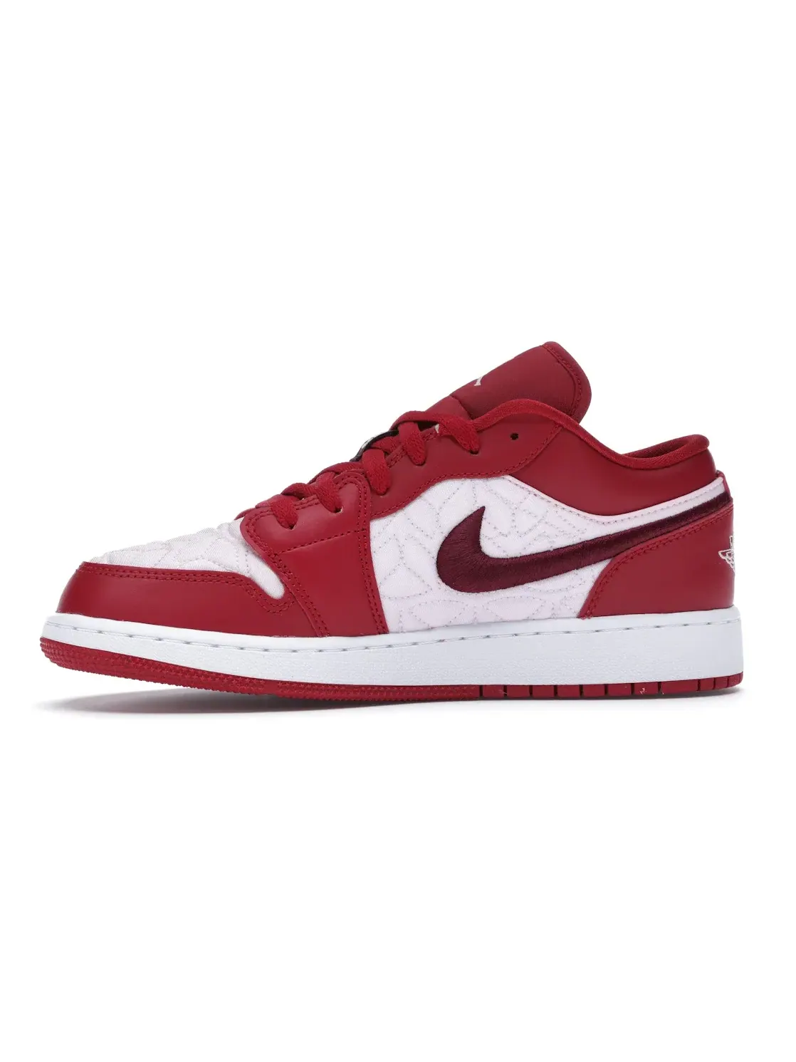 Детские кроссовки с квилтингом Jordan 1 Low SE Red Quilt Jordan — изображение 3 из 4, красный розовый темный