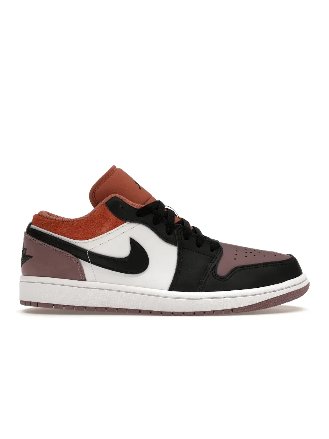 Мужские кроссовки с цветовой блокировкой Jordan 1 Low SE Sky J Mauve Jordan — изображение 1 из 4, белый/черный/оранжевый