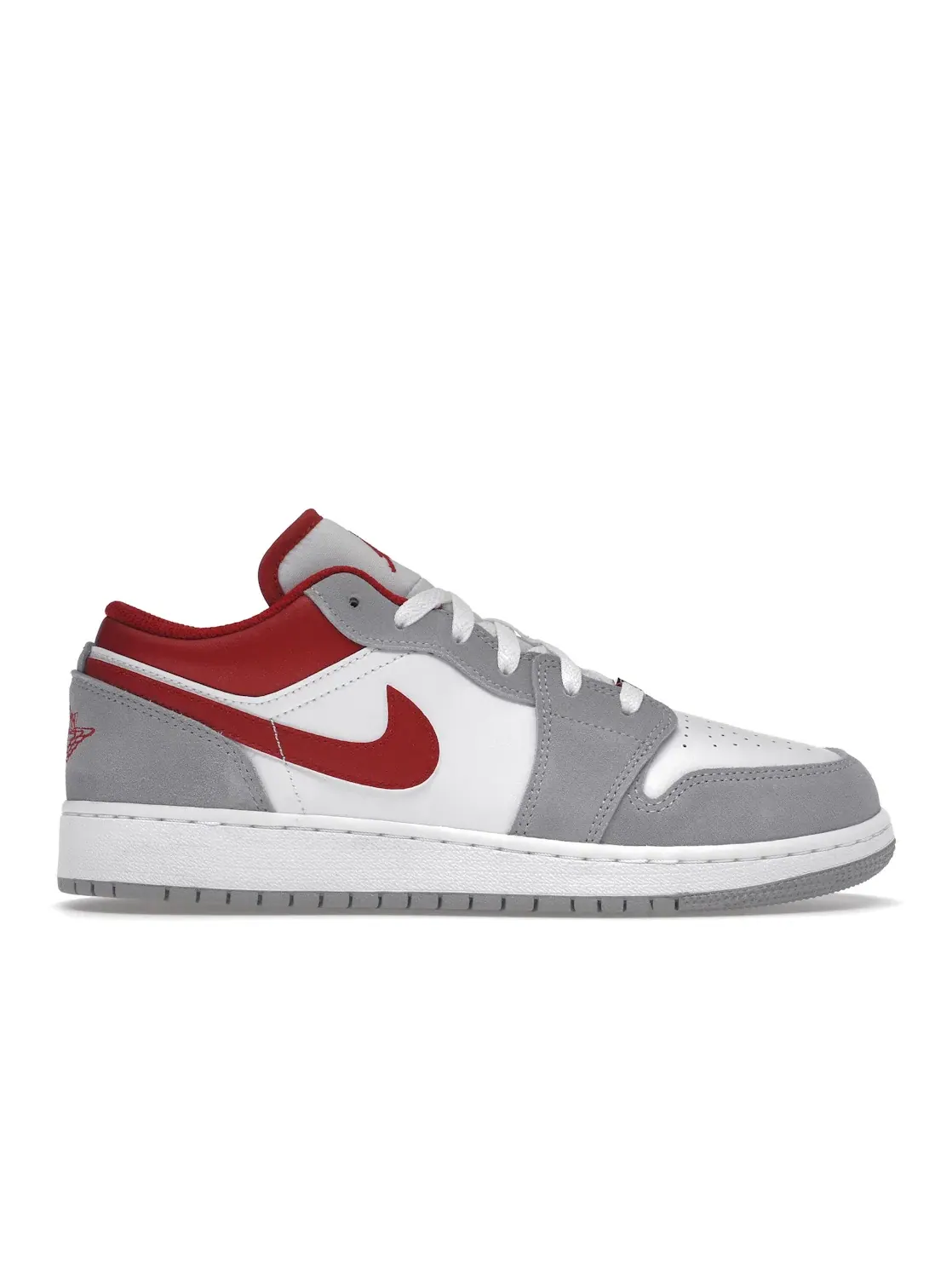 Детские кроссовки Lifestyle с длинным шнурком Jordan 1 Low SE — изображение 1 из 4, серый/красный/белый