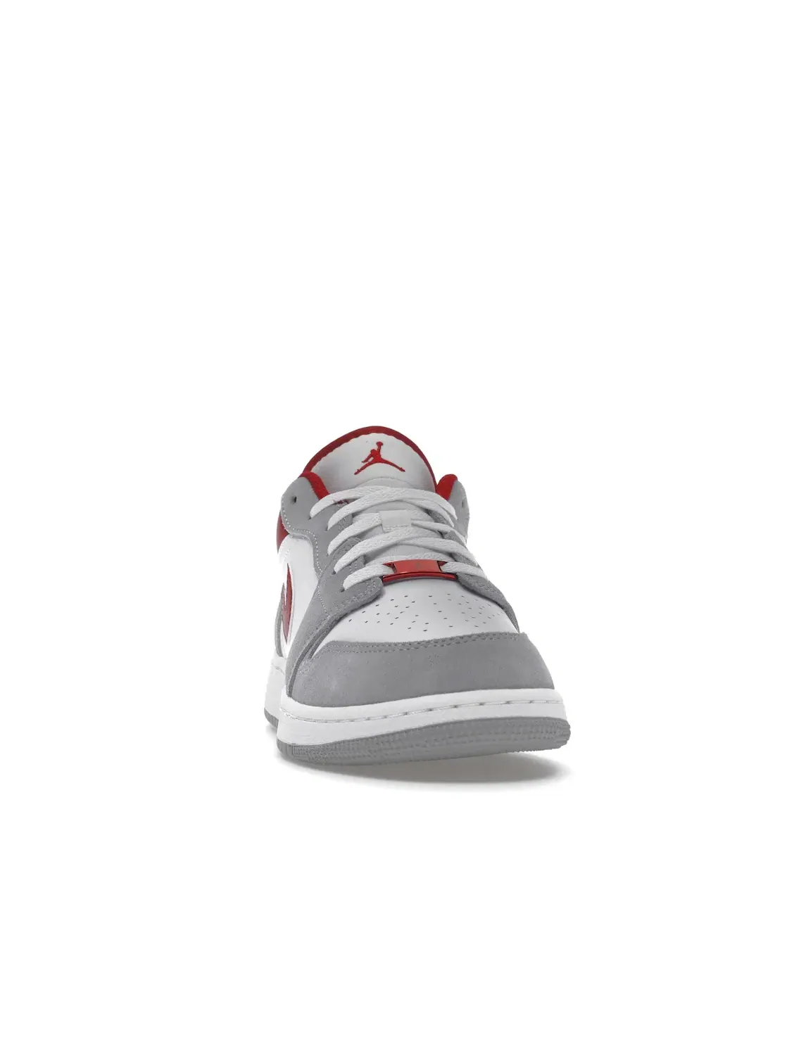 Детские кроссовки Lifestyle с длинным шнурком Jordan 1 Low SE — изображение 2 из 4, серый/красный/белый