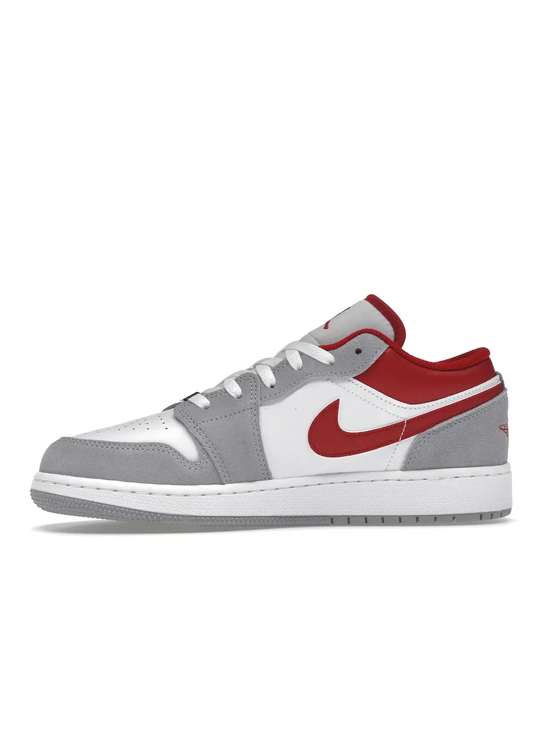 Детские кроссовки Lifestyle с длинным шнурком Jordan 1 Low SE — изображение 3 из 4, серый/красный/белый